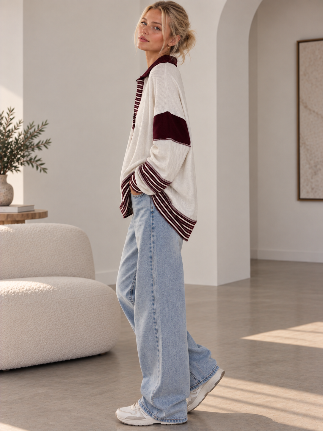 SOLID LOOSE FIT TOP
