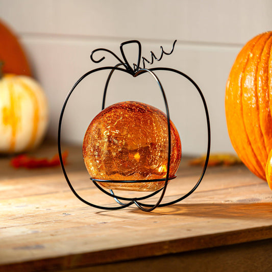 Pumpkin Gazing Ball