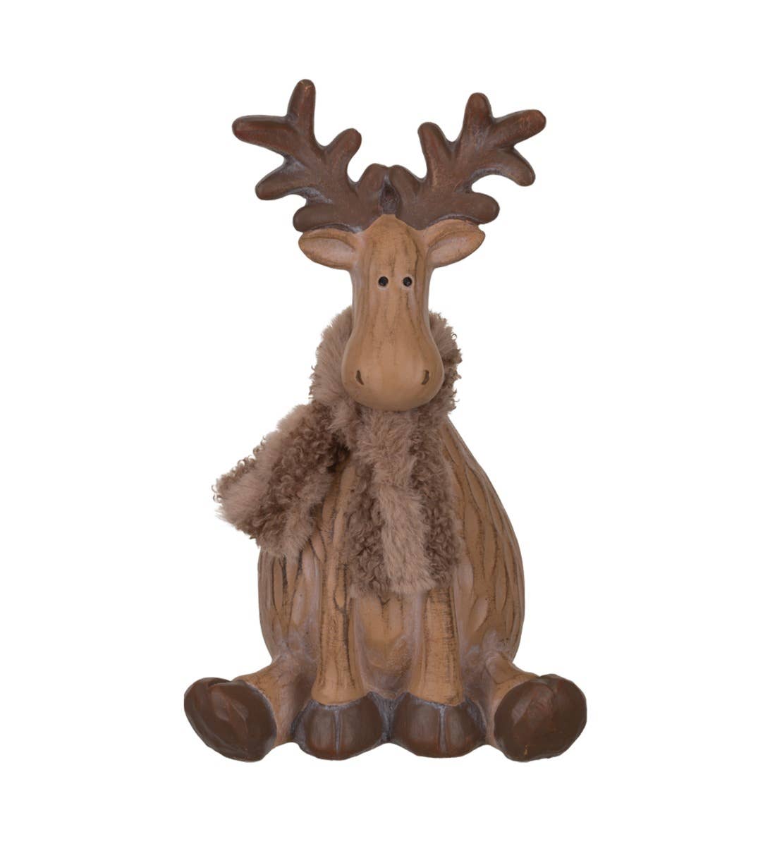 Woodland Moose Sitting Decor