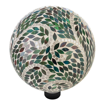 Alpine Corporation Mosaic Gazing Globe with Scroll Pattern