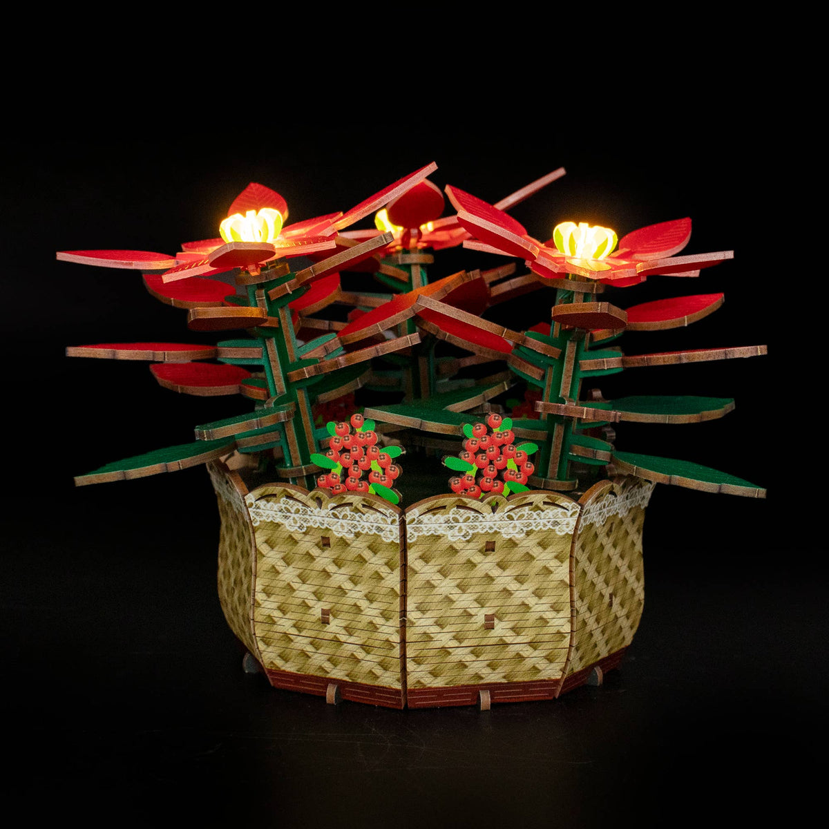 DIY Flower light Kit: Poinsettia