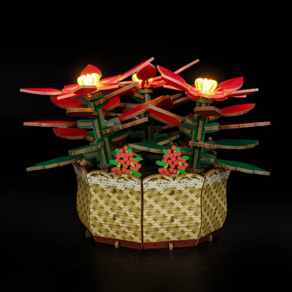 DIY Flower light Kit: Poinsettia