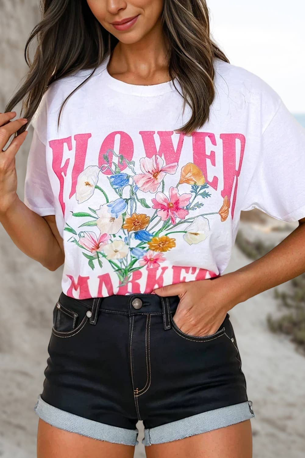 Flower Market Tee