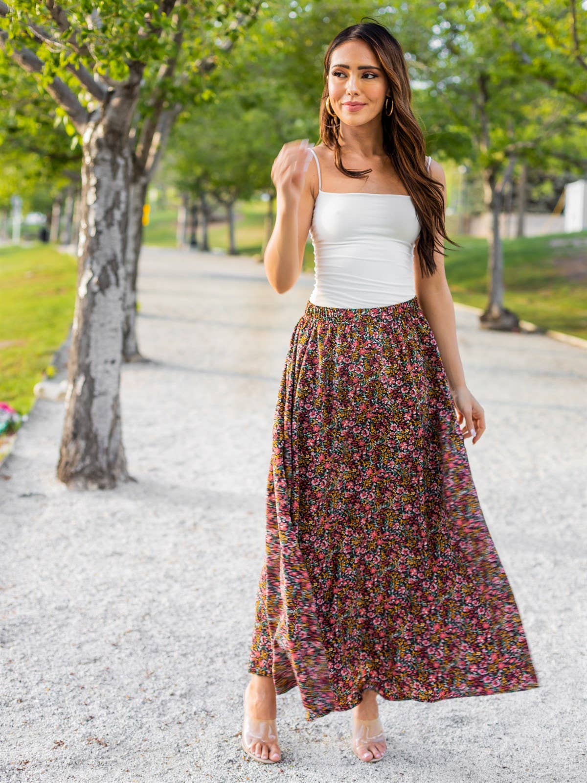 Floral Maxi Skirt