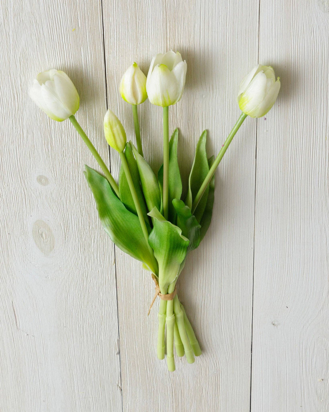 Real Feel White Tulip Bunch