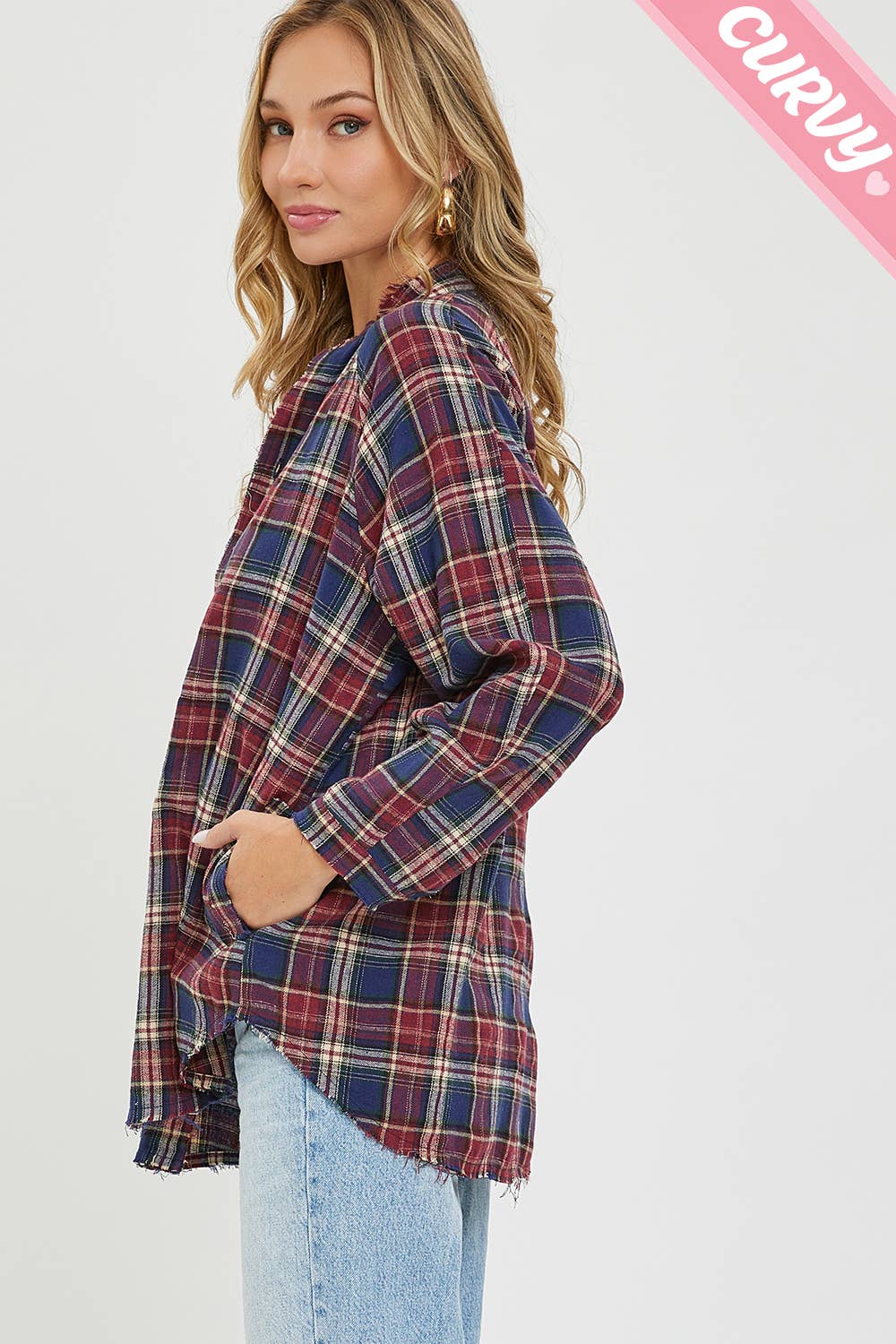 PLAID SHIRTS PLUS SIZE