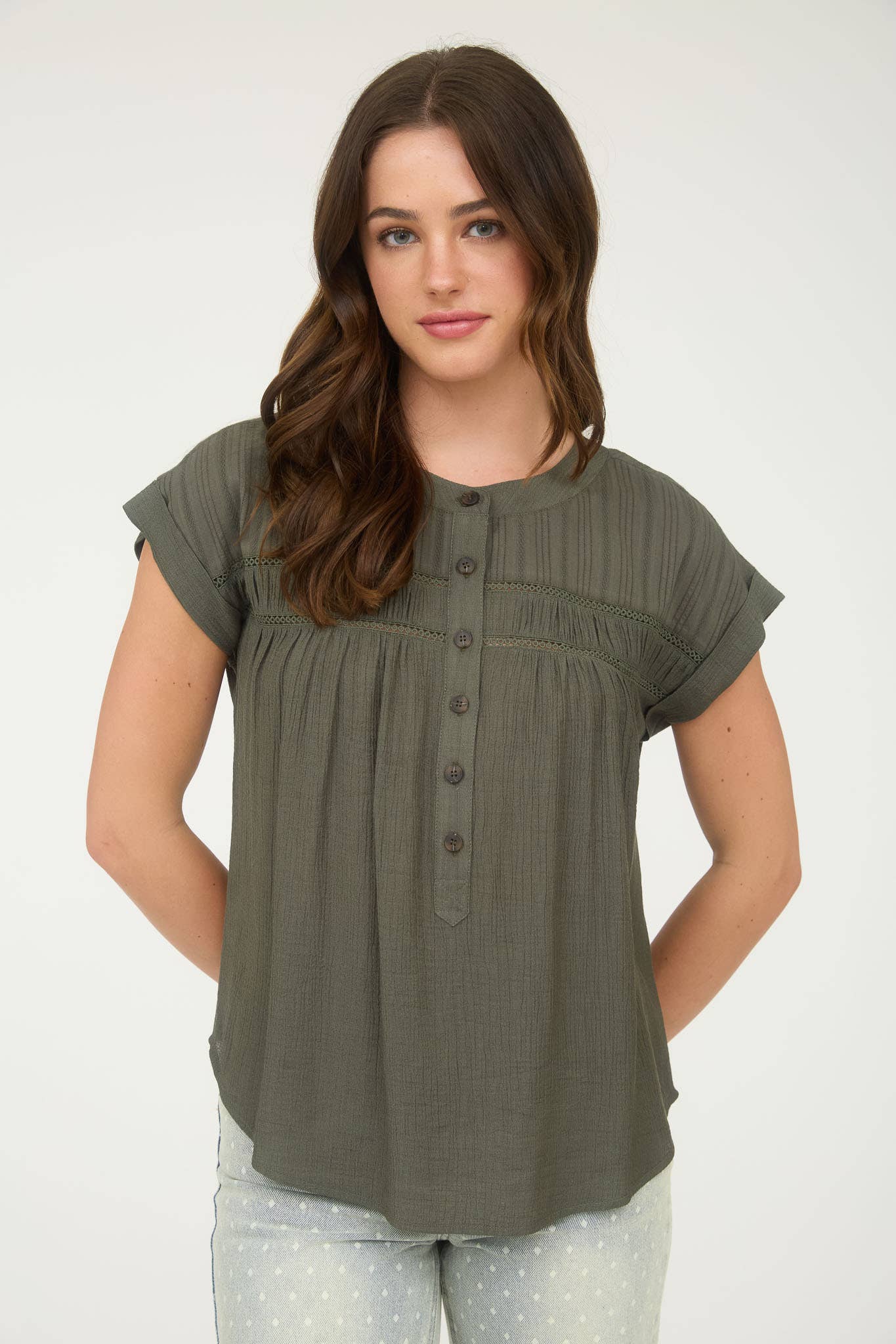 Tay Button Top (Curvy)