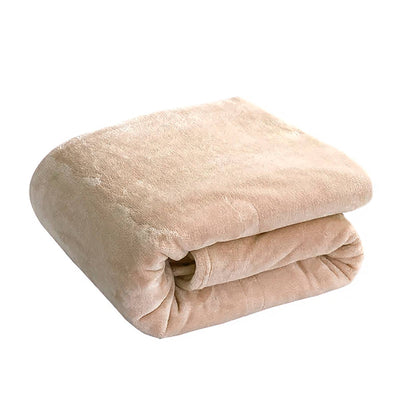 Softy Beige Throw Blanket