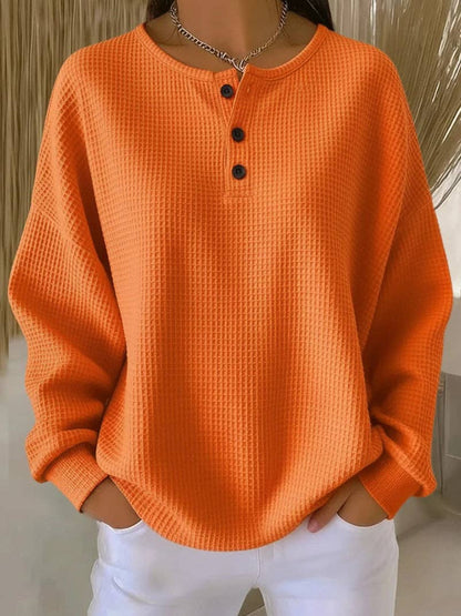 Waffle Knit Henley