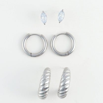 Half Moon Hoop Trios