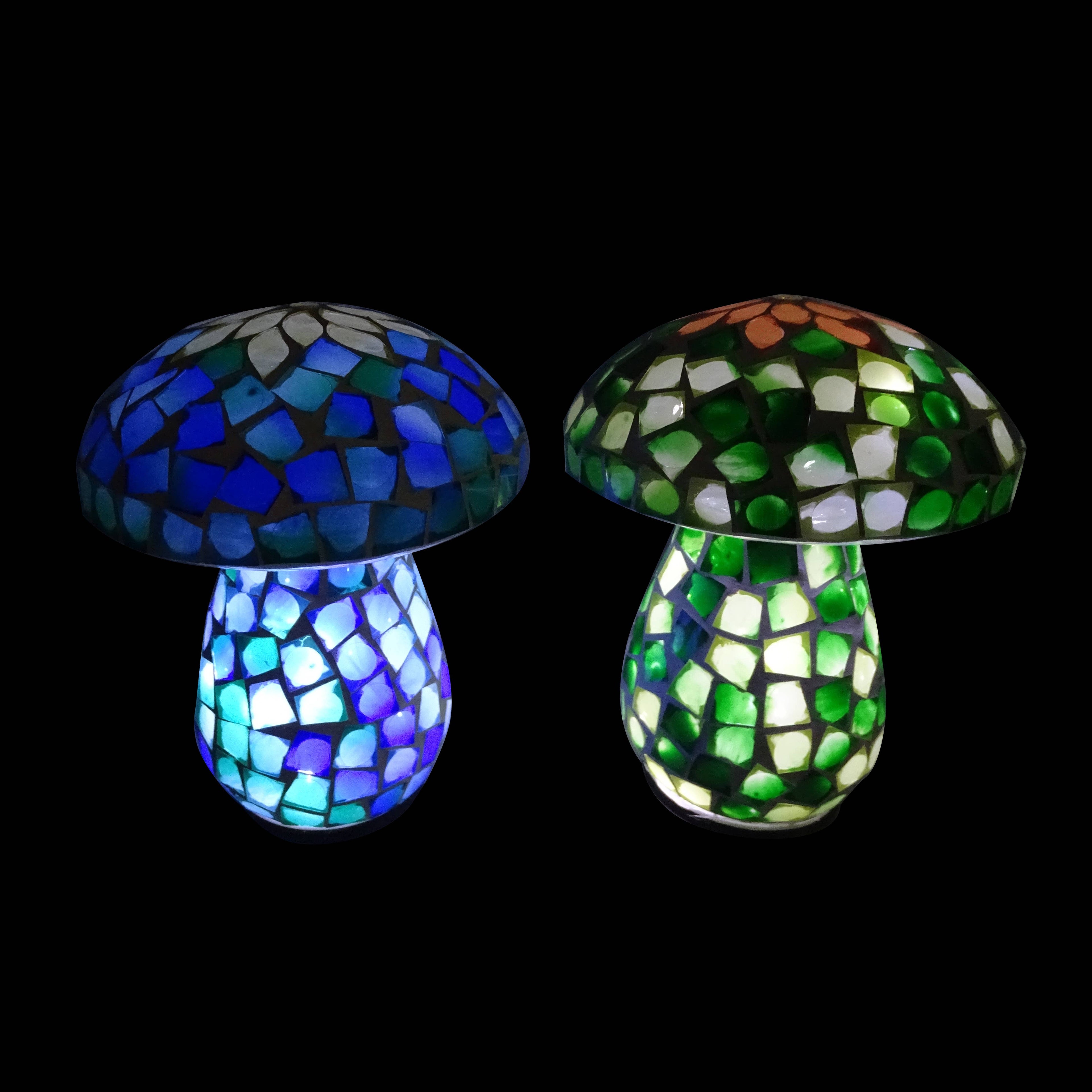 Mosaic Glass Mushroom