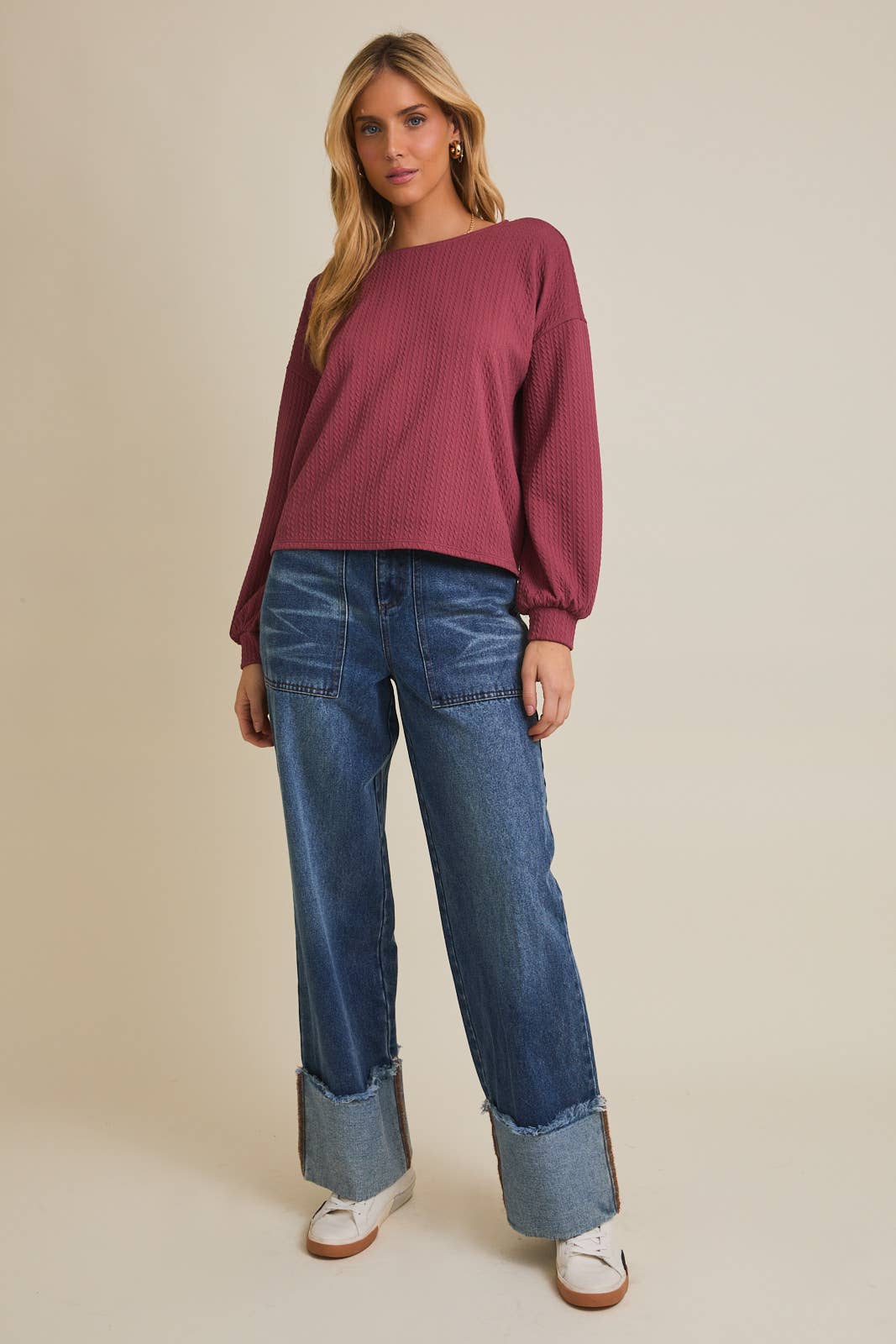 Ruching Long Sleeve