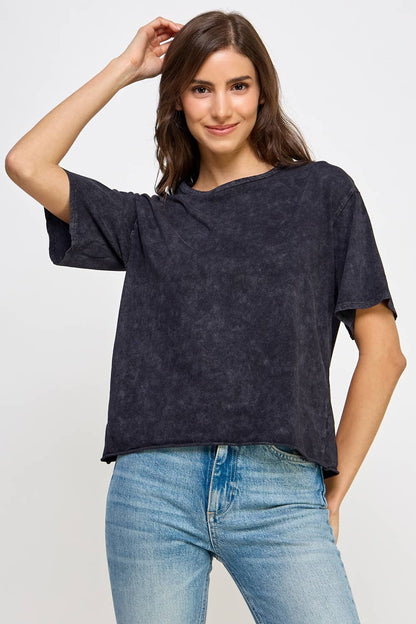 Midnight Mineral Wash Tee