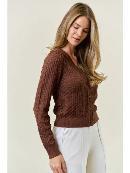 Pointelle Cardigan