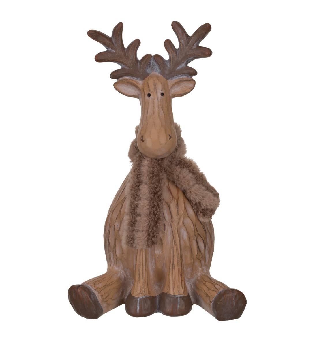 Woodland Moose Sitting Decor