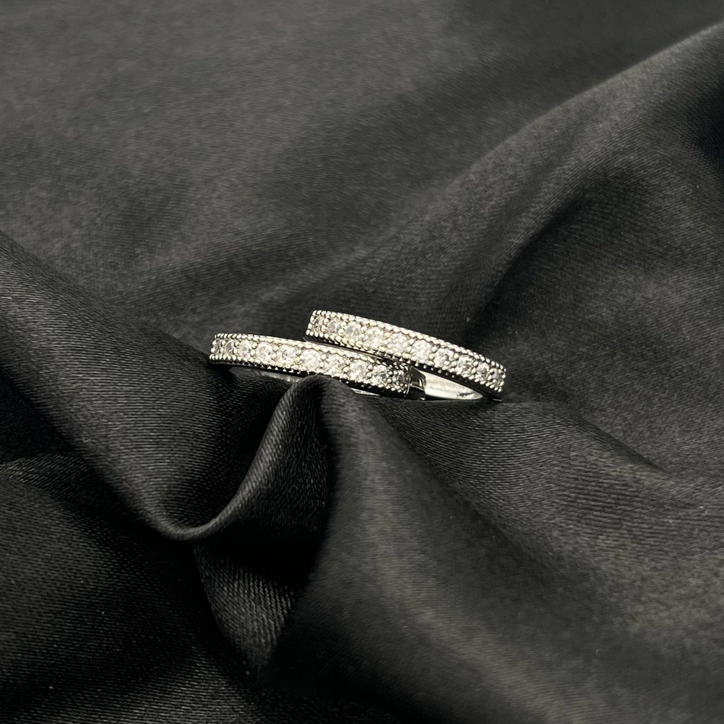 Pave Hoop Earrings