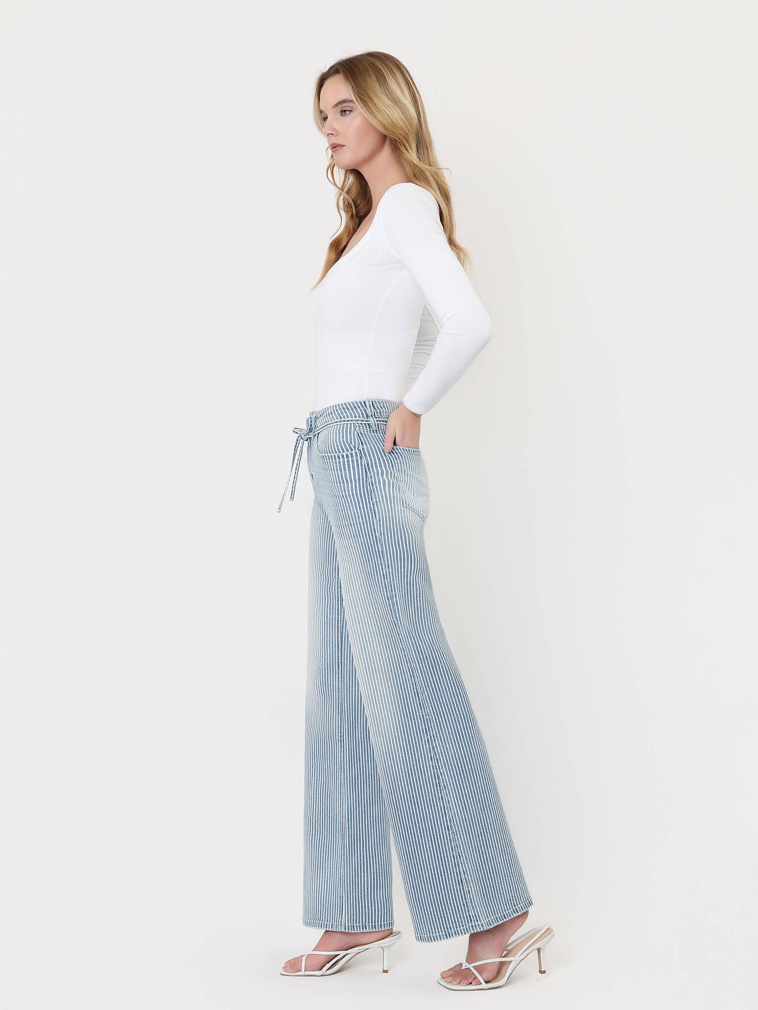 Pinstripe Play Jeans
