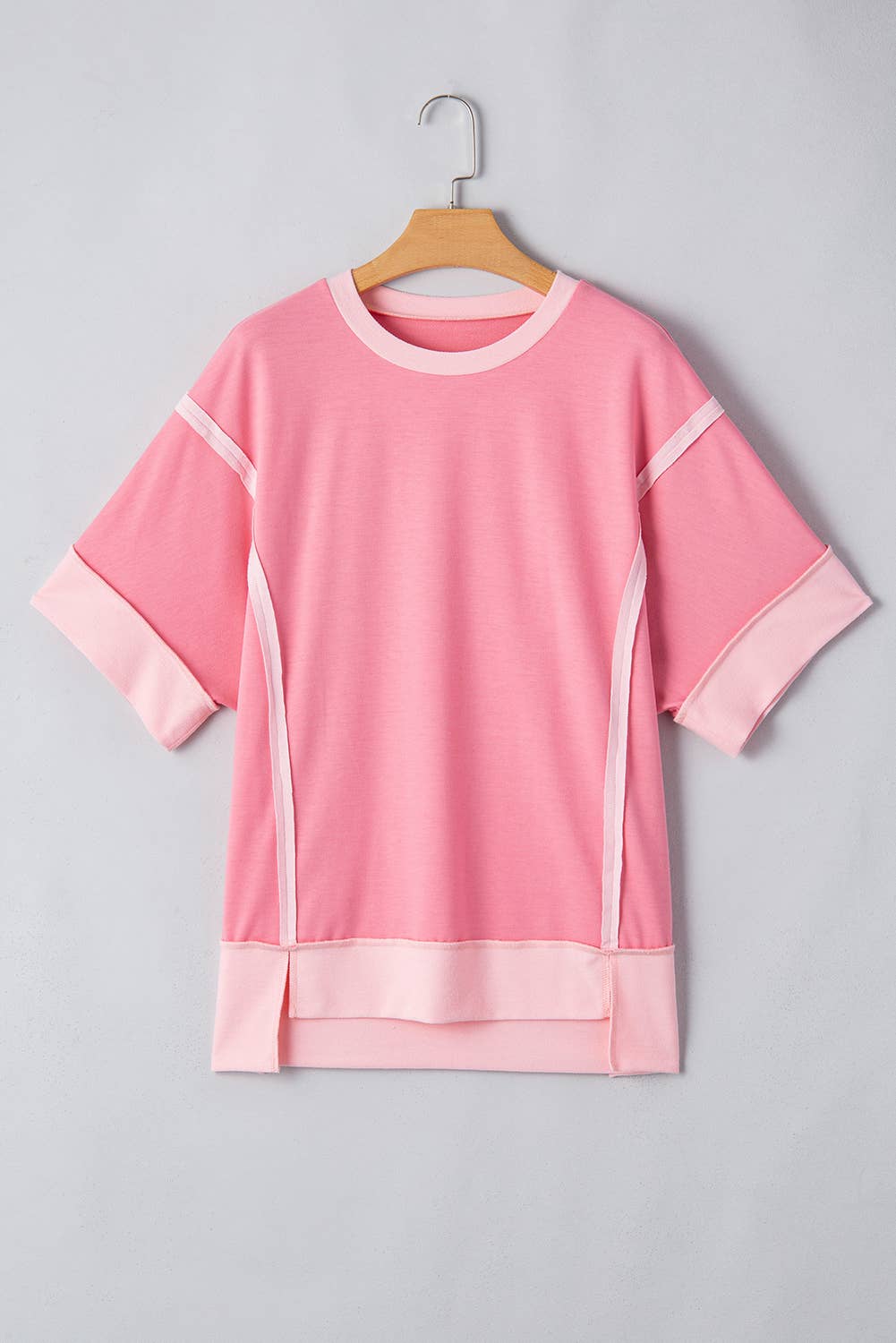 Two Toned Pink Tee (Curvy)