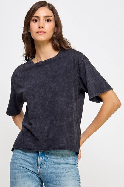 Midnight Mineral Wash Tee