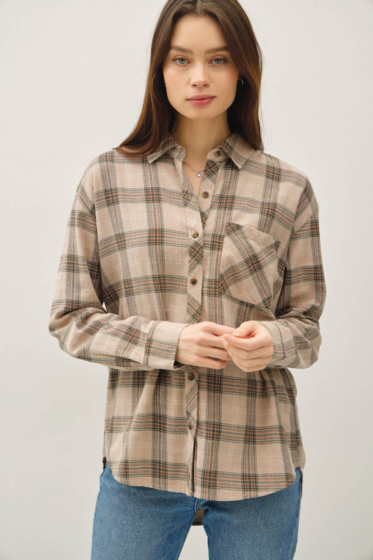 Mushroom Flannel
