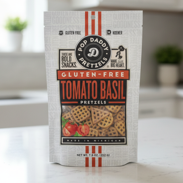 Gluten-Free Tomato Basil Pretzels