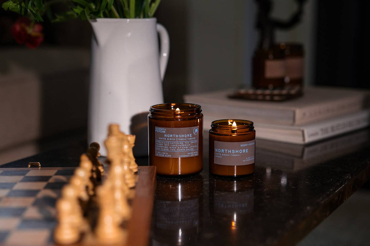 Northshore Birch Wood Wick Coconut-Soy Candle 7oz