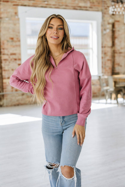 Albie Quarter Zip Sweatshirt