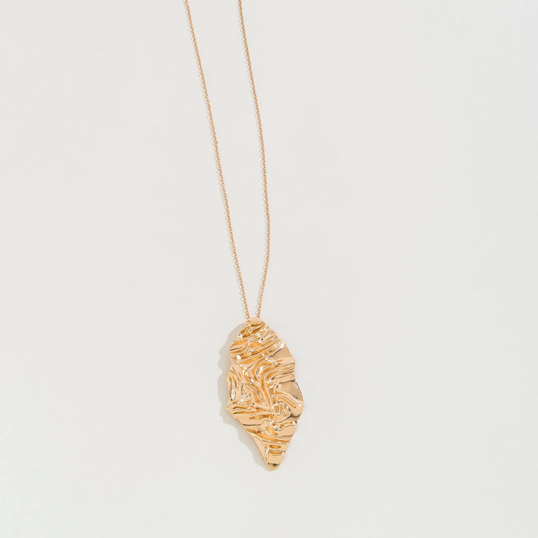 Crumbled Metal Necklace