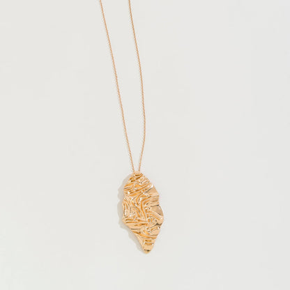 Crumbled Metal Necklace