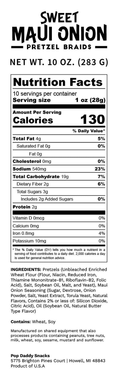 Sweet Maui Onion Pretzels