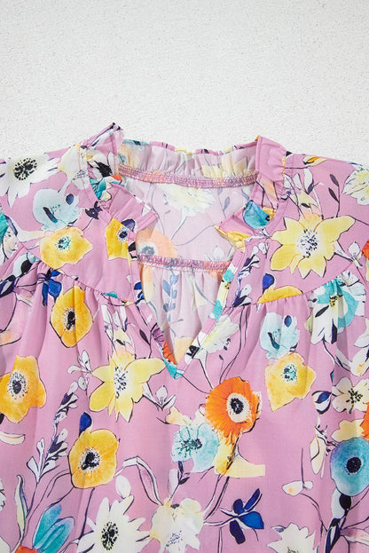 Floral Flutter Top