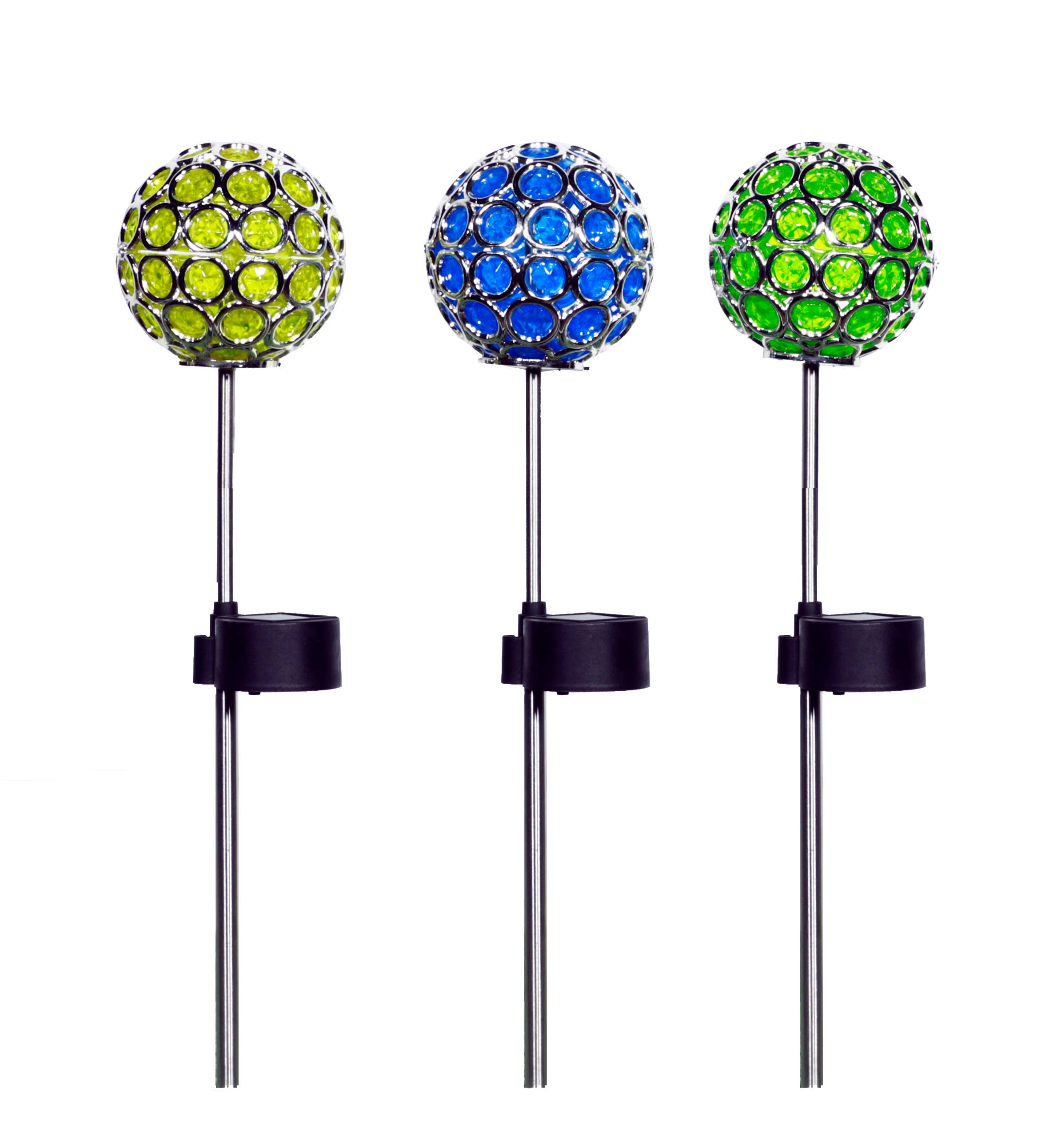 Solar Ball Garden Stake w/ LED Light