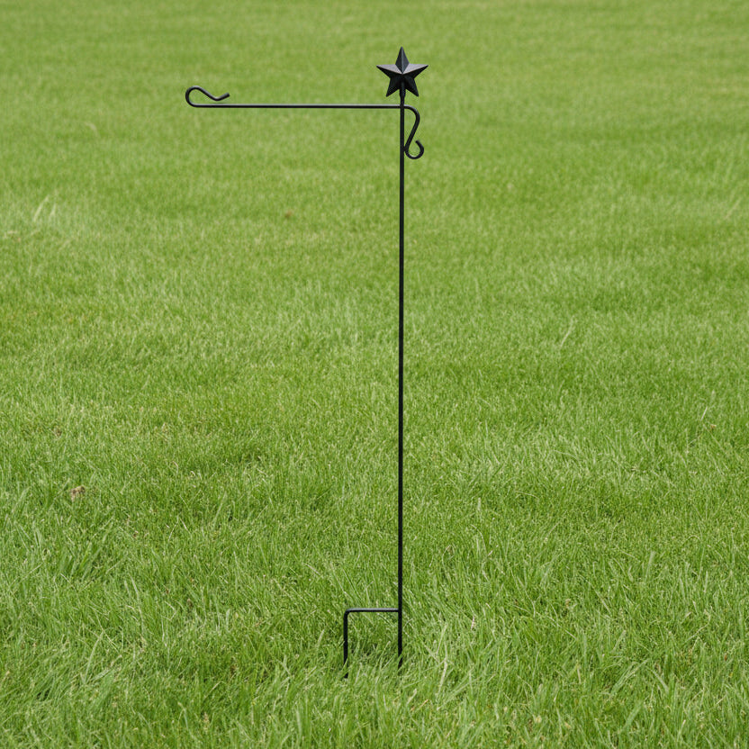 Garden Flag Pole With Star