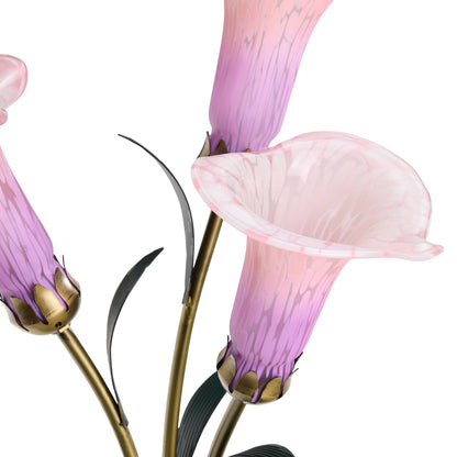 Handblown Glass Calla Lily Lamp