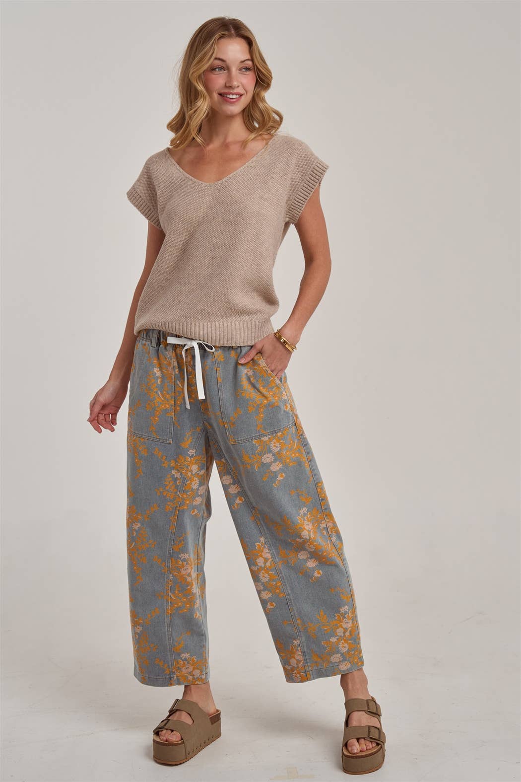 Golden Meadow Denim Pants