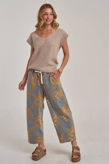 Golden Meadow Denim Pants