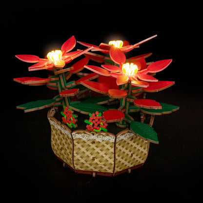 DIY Flower light Kit: Poinsettia