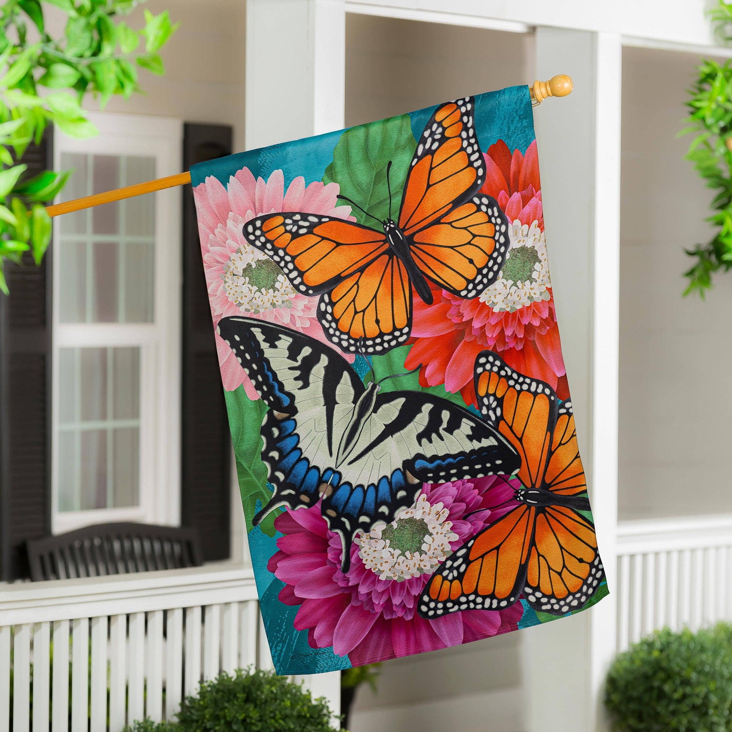 Monarch Garden Flag
