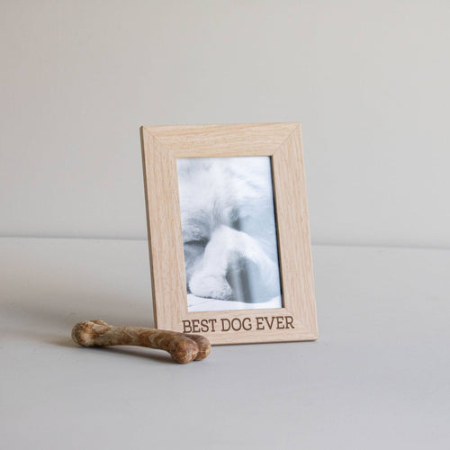 "Best Dog Ever" Wood Frame