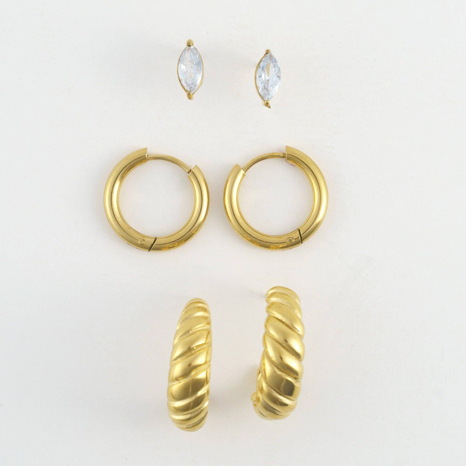 Half Moon Hoop Trios