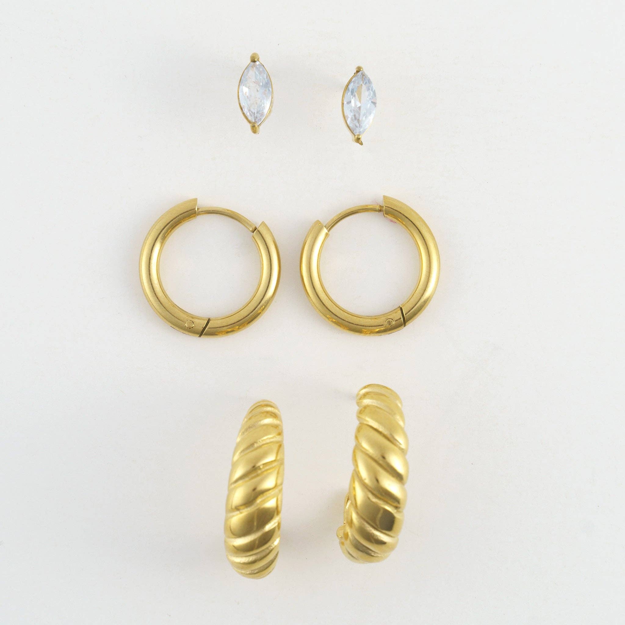 Half Moon Hoop Trios