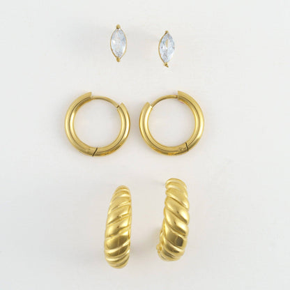 Half Moon Hoop Trios