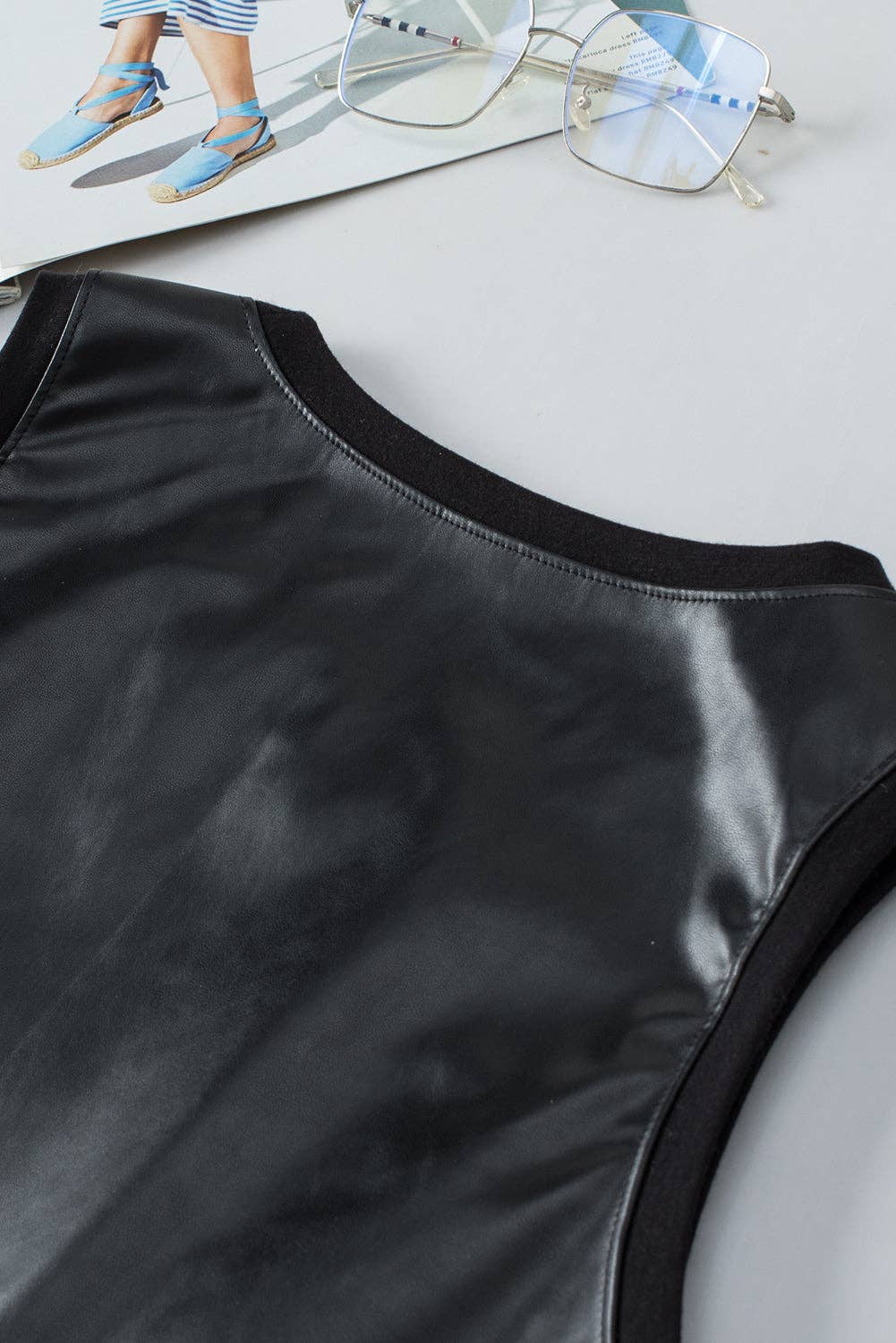 Faux Leather Tank