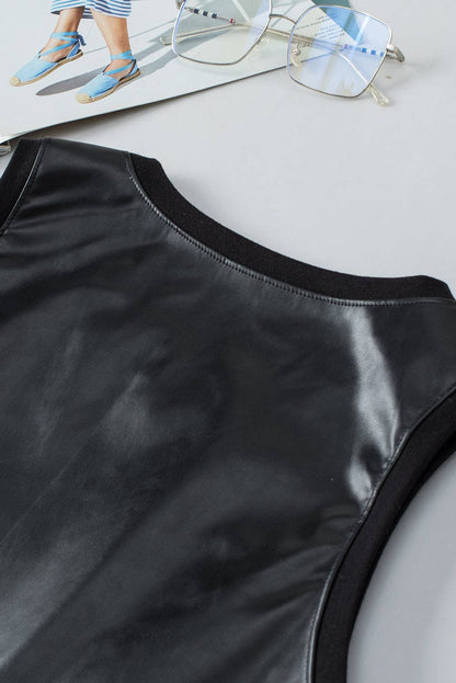Faux Leather Tank