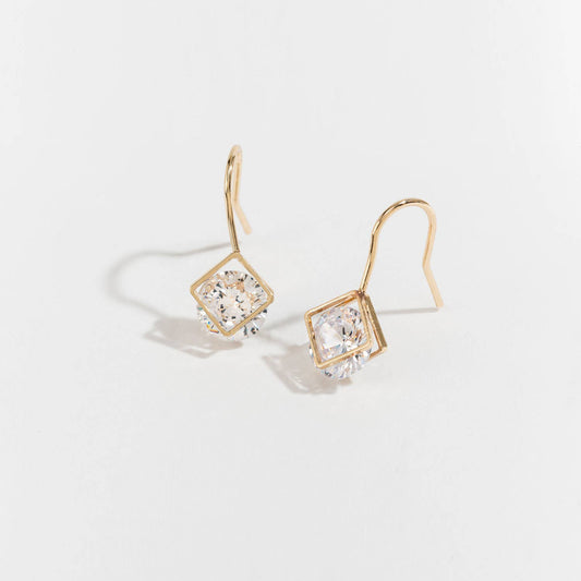 Diamond Drop Earrings