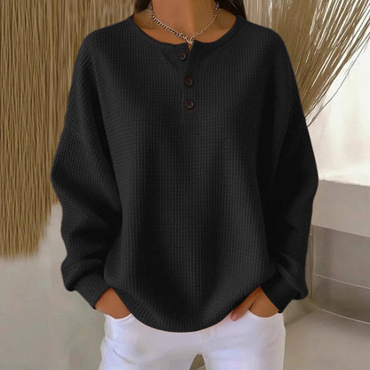 Waffle Knit Henley