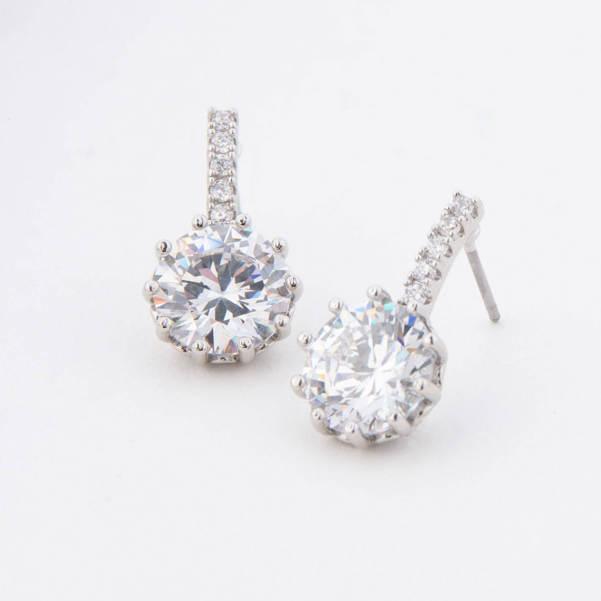Pave Bar Earrings
