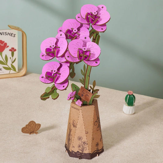 3D Purple Moth Orchid Puzzle
