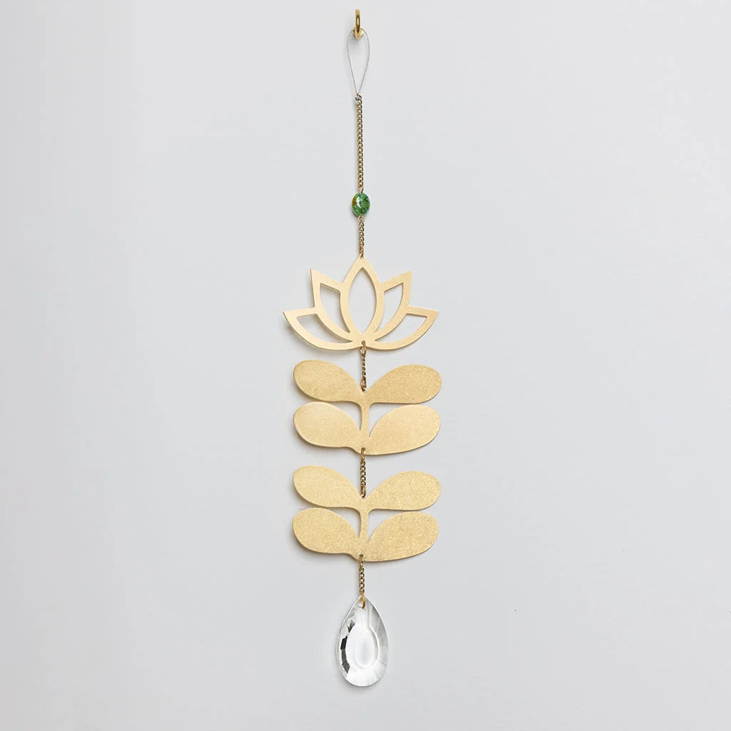 Lotus/African Turquoise Suncatcher