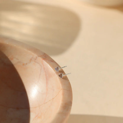 Tiny Heart Studs